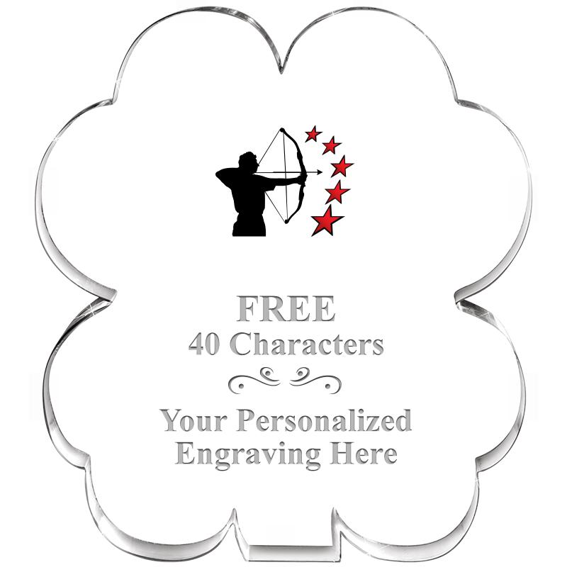 6" 4 LEAF CLOVER ACRYLIC