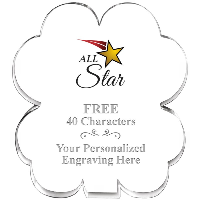 6" 4 LEAF CLOVER ACRYLIC