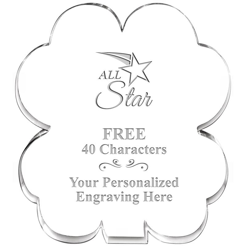 6" 4 LEAF CLOVER ACRYLIC