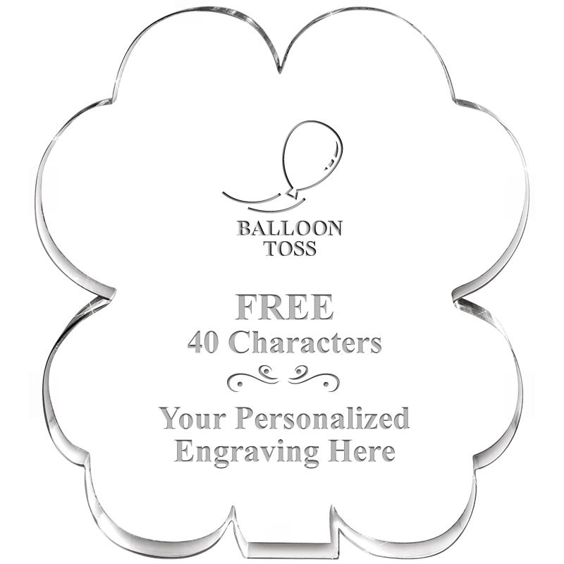 6" 4 LEAF CLOVER ACRYLIC