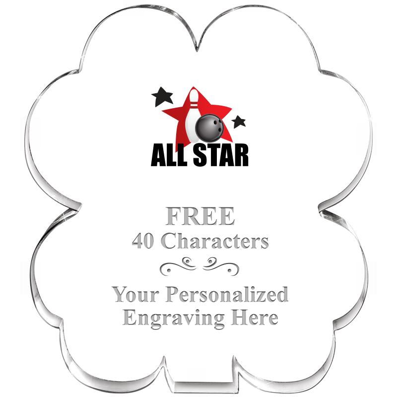 6" 4 LEAF CLOVER ACRYLIC