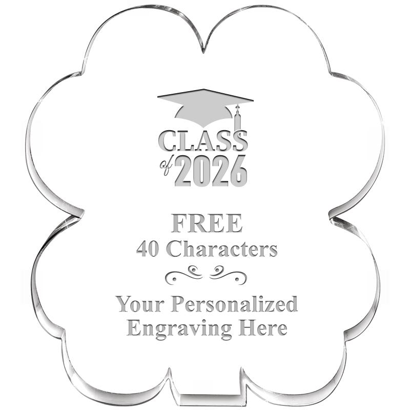 6" 4 LEAF CLOVER ACRYLIC