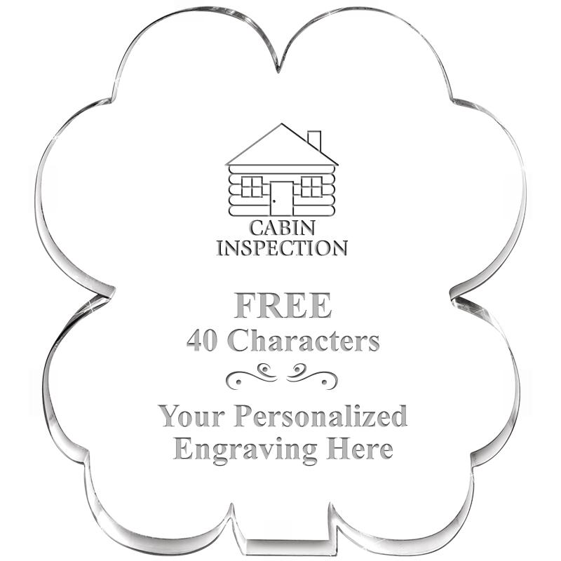 6" 4 LEAF CLOVER ACRYLIC