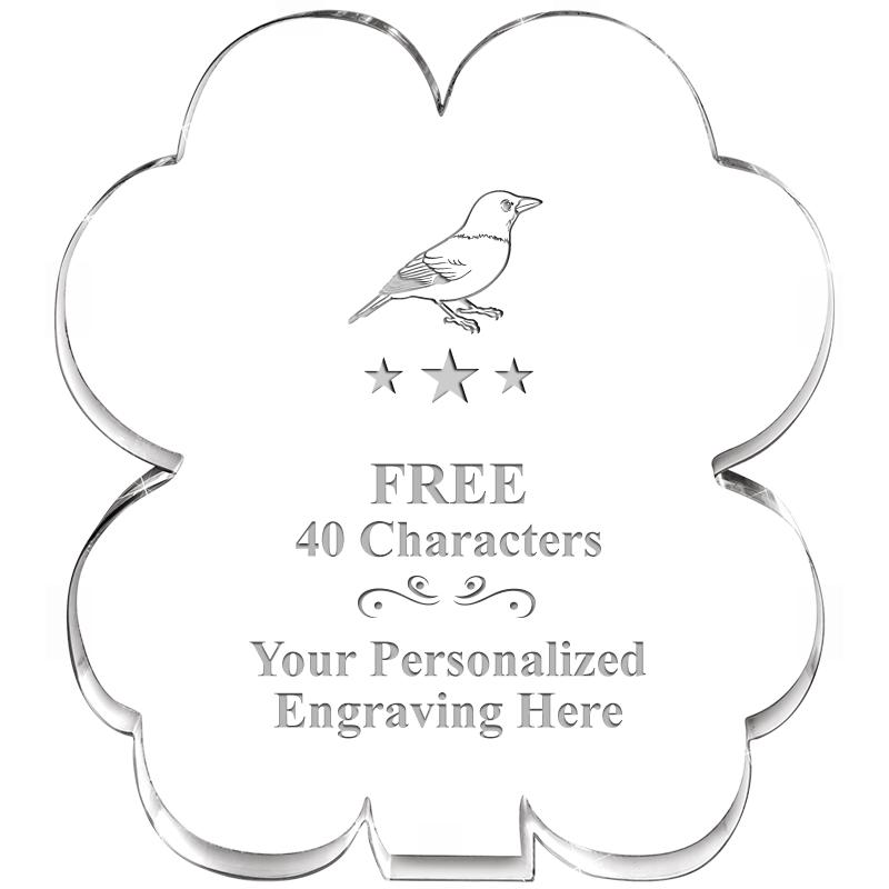 6" 4 LEAF CLOVER ACRYLIC