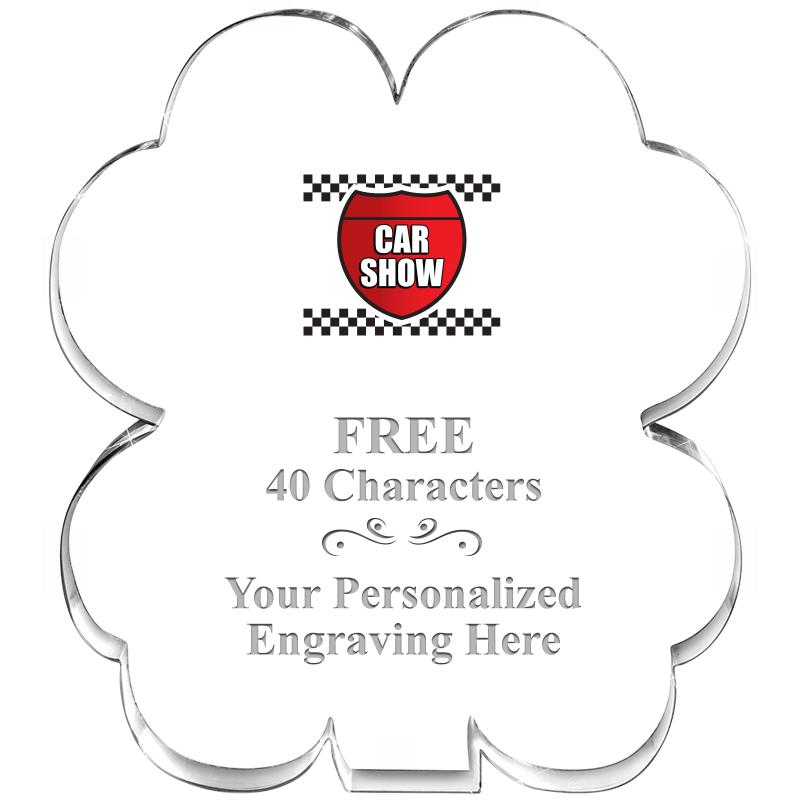 6" 4 LEAF CLOVER ACRYLIC