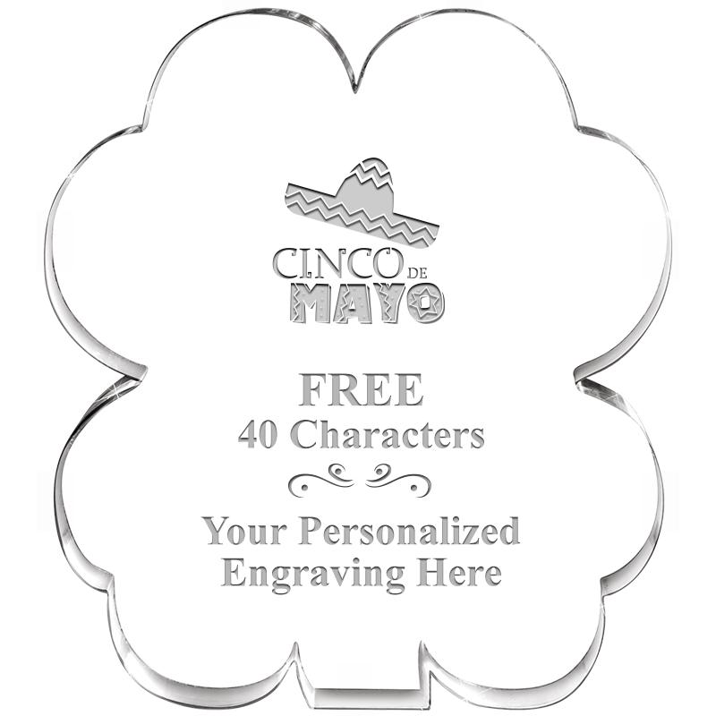 6" 4 LEAF CLOVER ACRYLIC