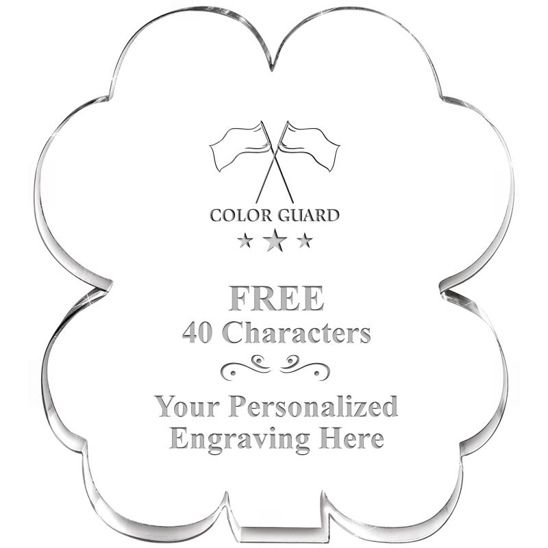 6" 4 LEAF CLOVER ACRYLIC