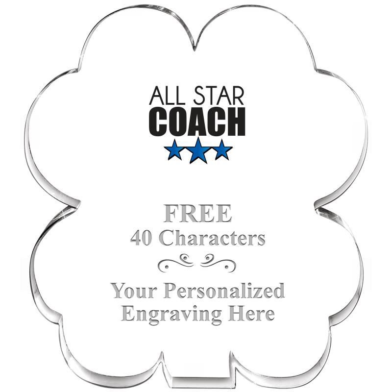 6" 4 LEAF CLOVER ACRYLIC