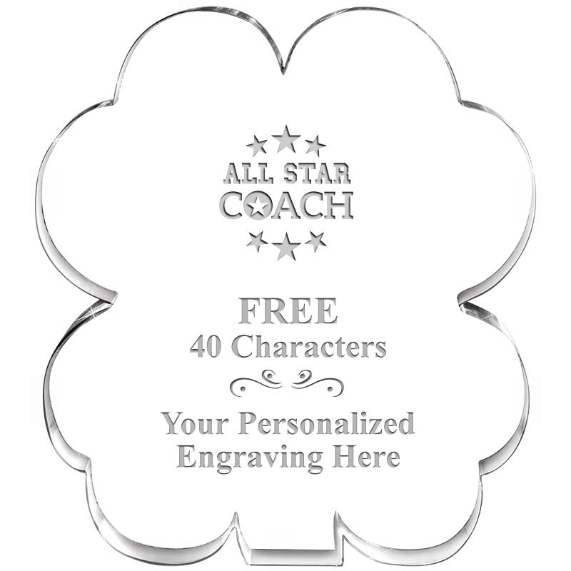 6" 4 LEAF CLOVER ACRYLIC