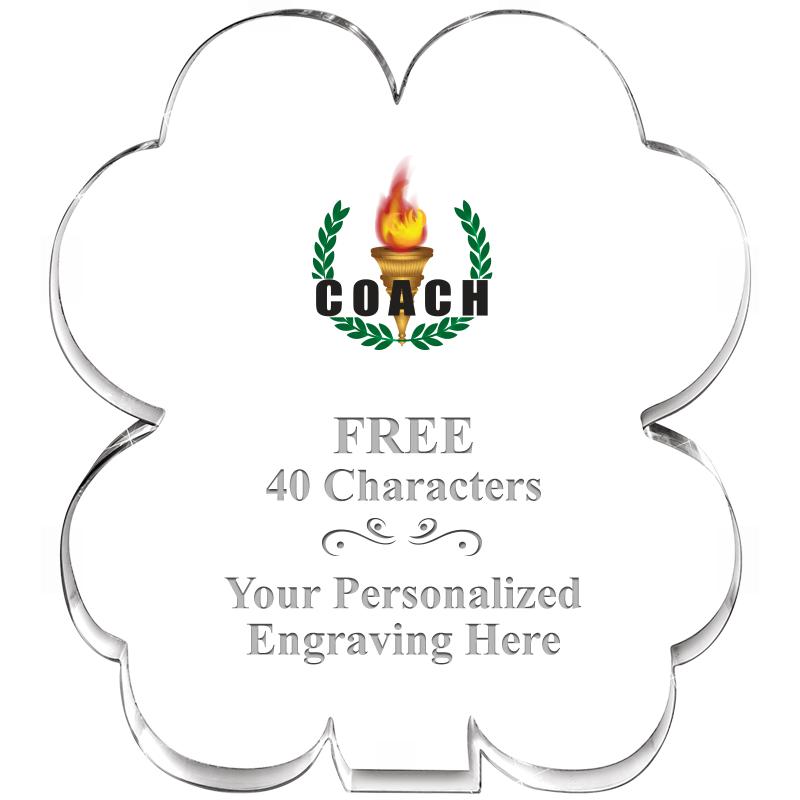 6" 4 LEAF CLOVER ACRYLIC