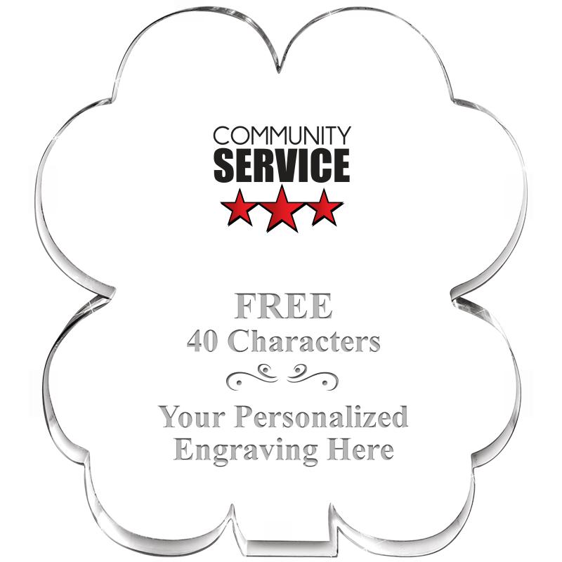 6" 4 LEAF CLOVER ACRYLIC