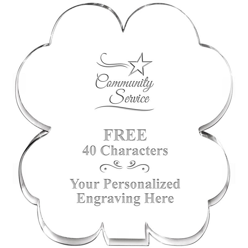 6" 4 LEAF CLOVER ACRYLIC