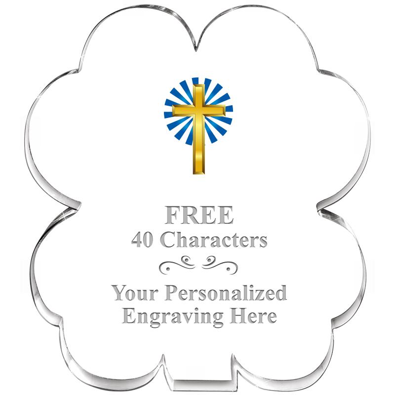 6" 4 LEAF CLOVER ACRYLIC