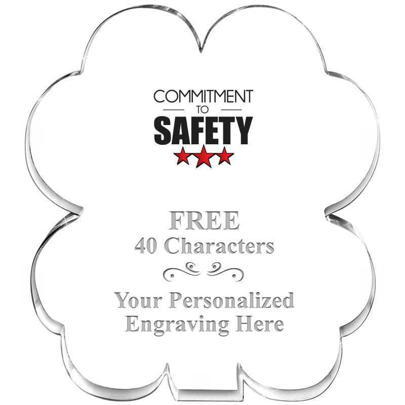 6" 4 LEAF CLOVER ACRYLIC