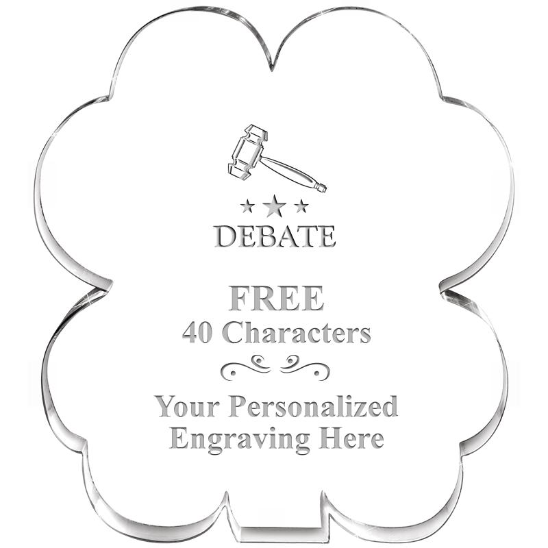 6" 4 LEAF CLOVER ACRYLIC