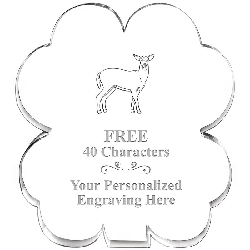 6" 4 LEAF CLOVER ACRYLIC