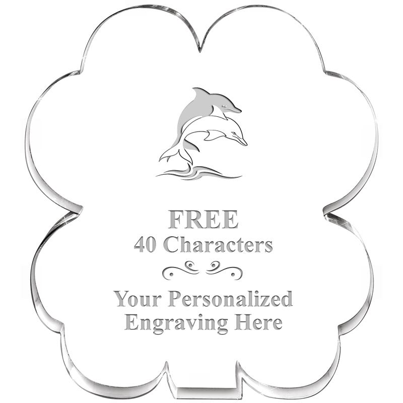 6" 4 LEAF CLOVER ACRYLIC