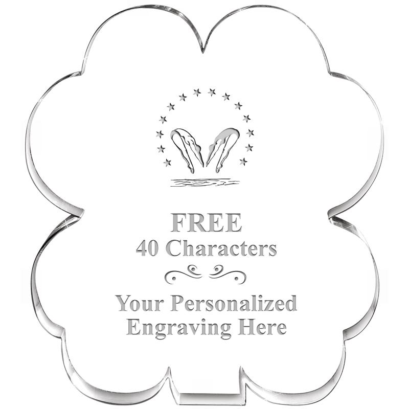 6" 4 LEAF CLOVER ACRYLIC