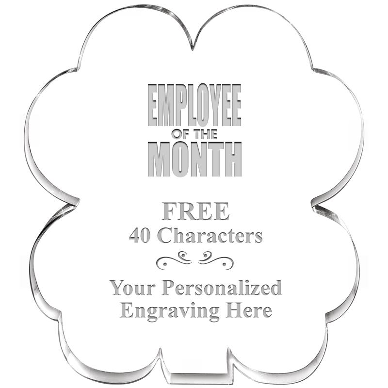 6" 4 LEAF CLOVER ACRYLIC