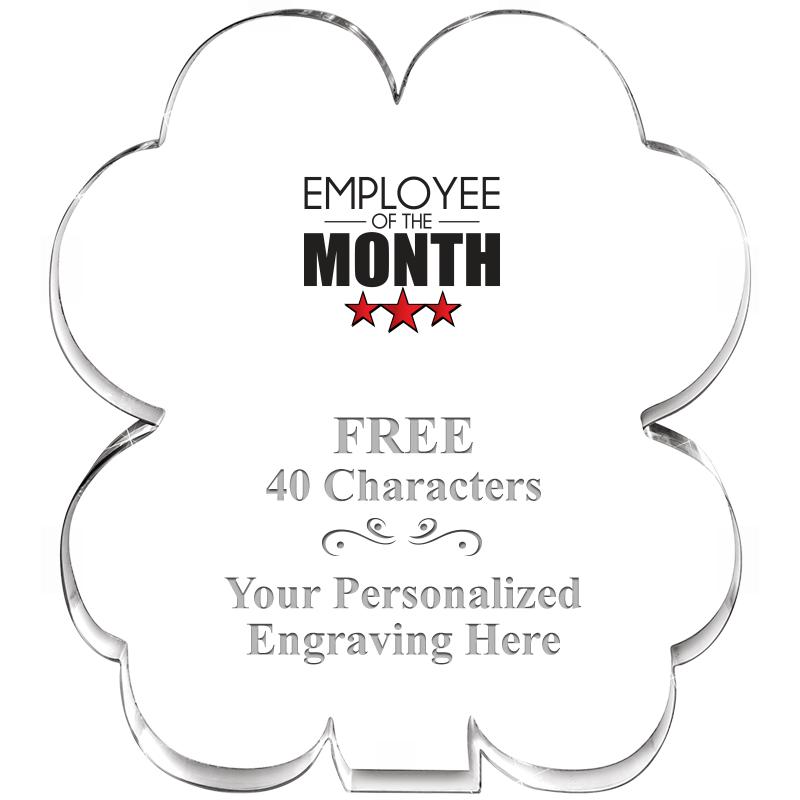 6" 4 LEAF CLOVER ACRYLIC