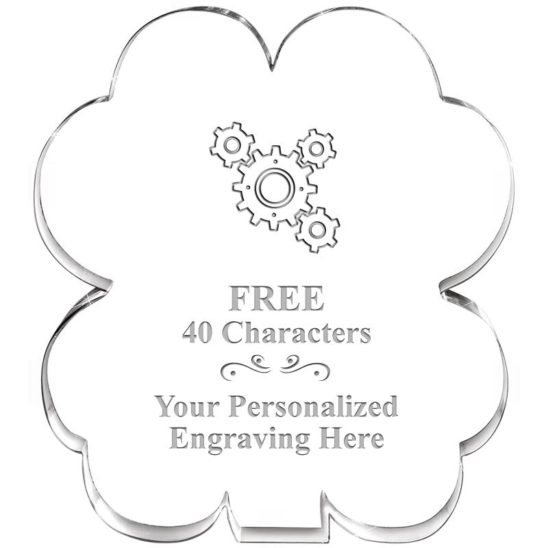 6" 4 LEAF CLOVER ACRYLIC