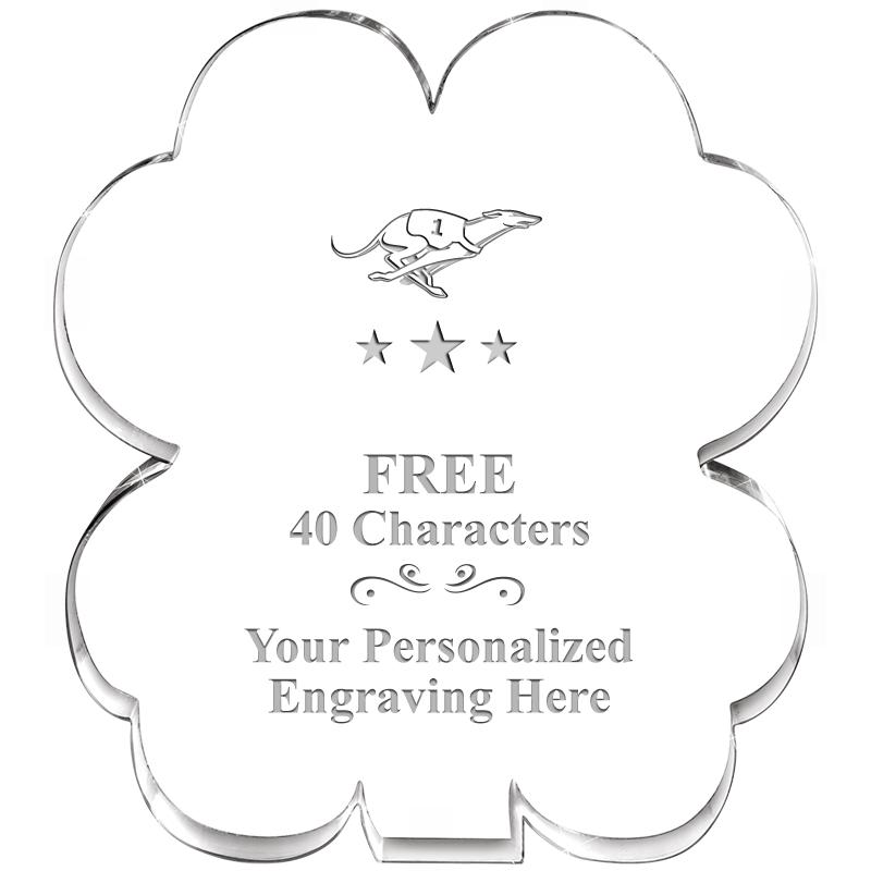 6" 4 LEAF CLOVER ACRYLIC