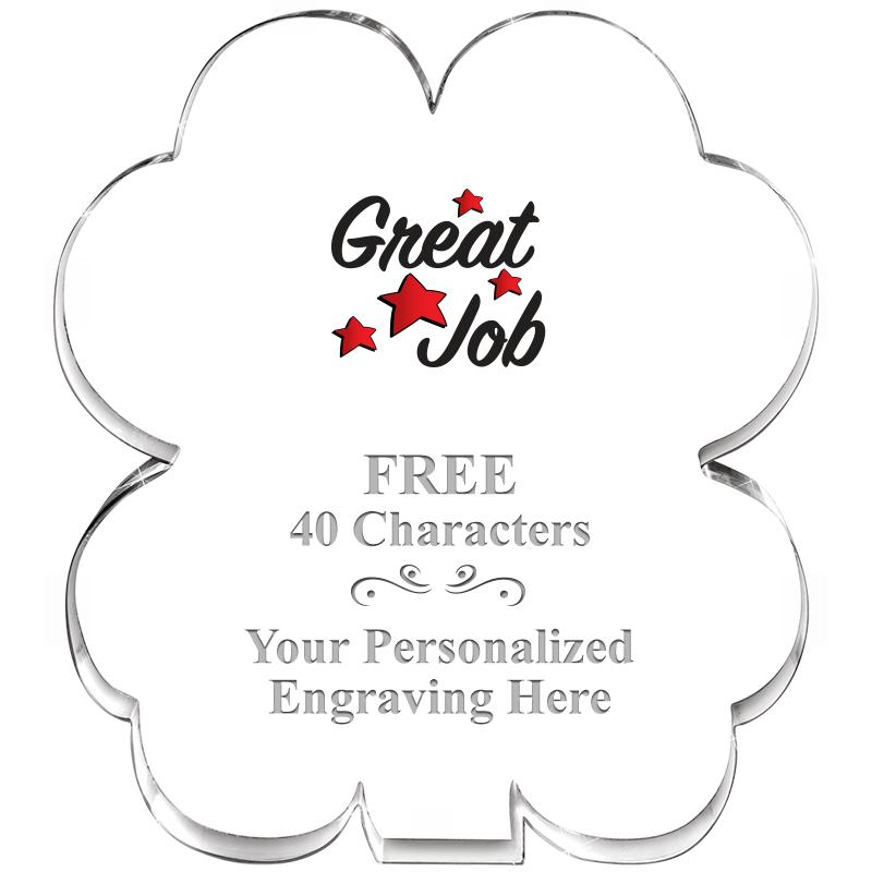 6" 4 LEAF CLOVER ACRYLIC