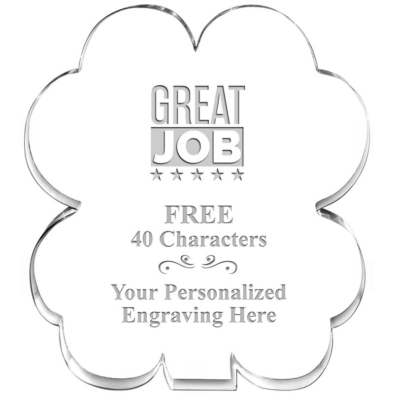 6" 4 LEAF CLOVER ACRYLIC