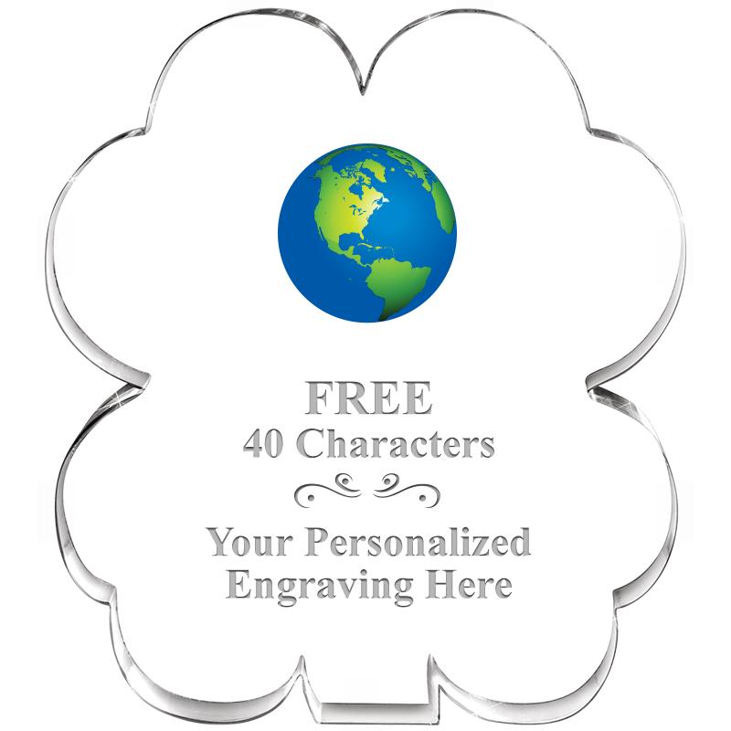 6" 4 LEAF CLOVER ACRYLIC