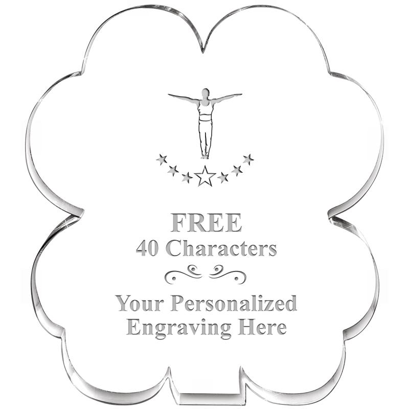 6" 4 LEAF CLOVER ACRYLIC