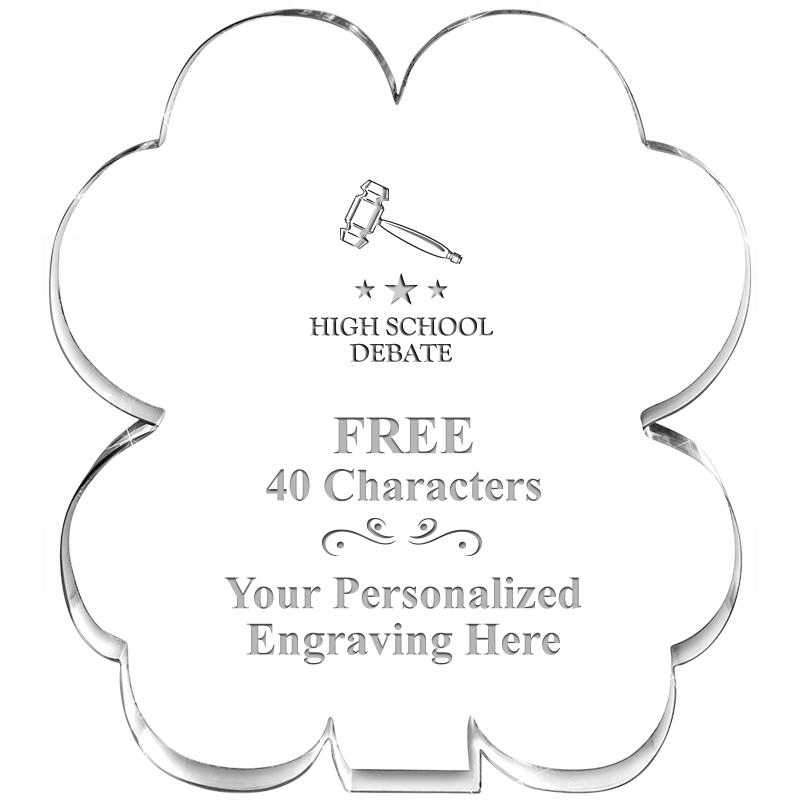 6" 4 LEAF CLOVER ACRYLIC