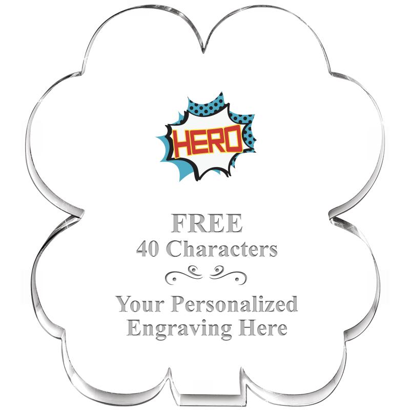 6" 4 LEAF CLOVER ACRYLIC