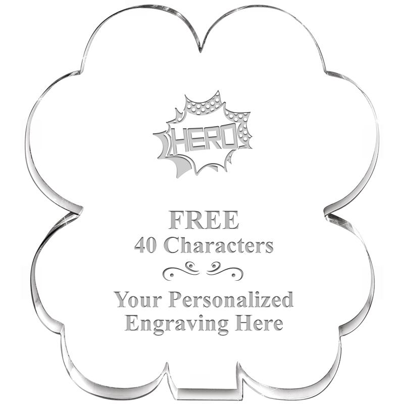 6" 4 LEAF CLOVER ACRYLIC