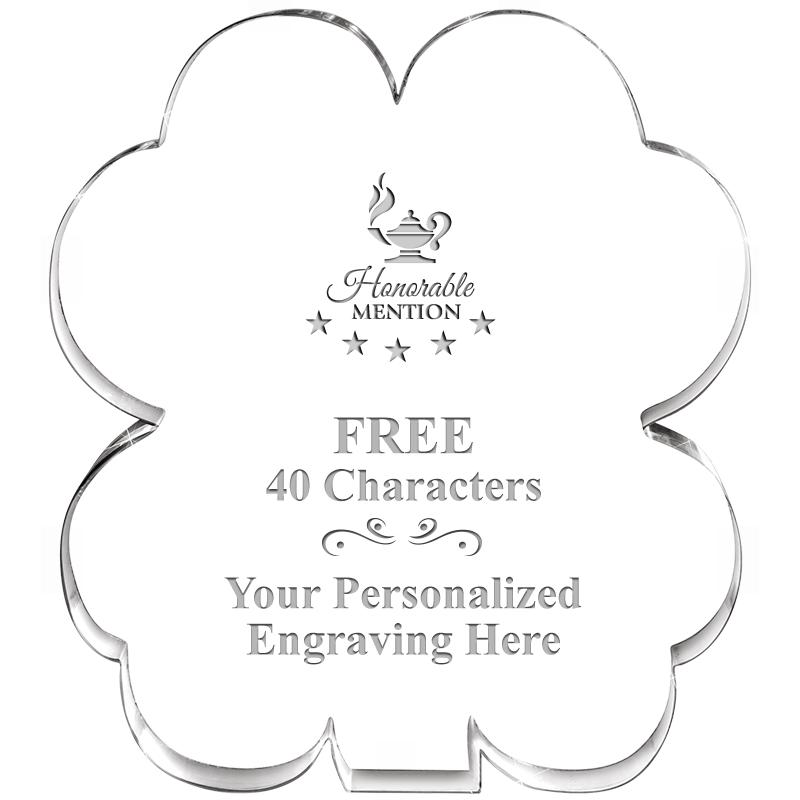 6" 4 LEAF CLOVER ACRYLIC