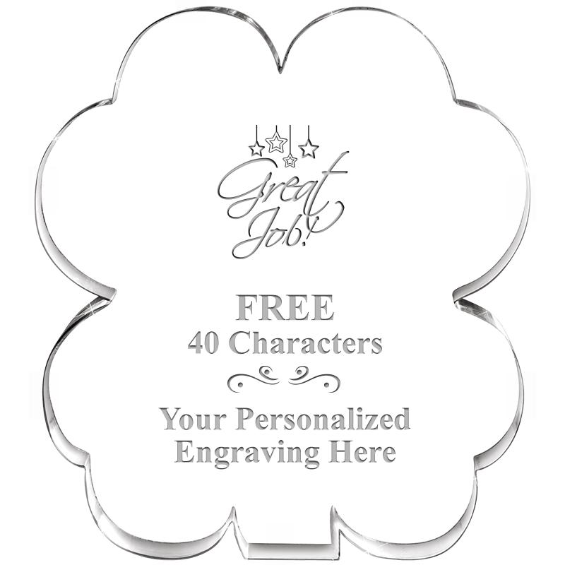 6" 4 LEAF CLOVER ACRYLIC