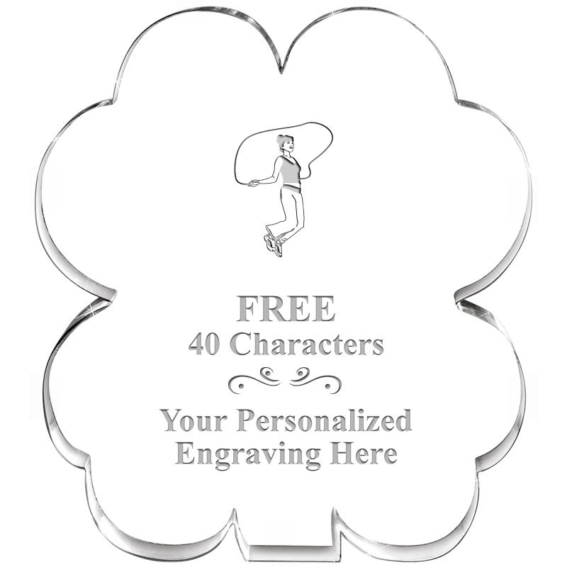 6" 4 LEAF CLOVER ACRYLIC