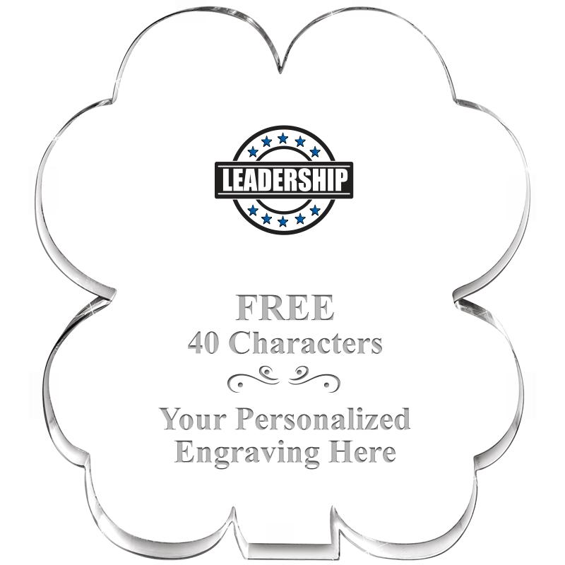 6" 4 LEAF CLOVER ACRYLIC