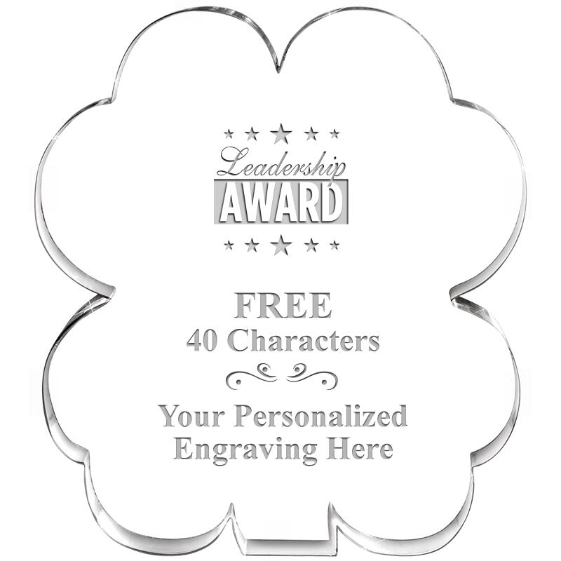 6" 4 LEAF CLOVER ACRYLIC