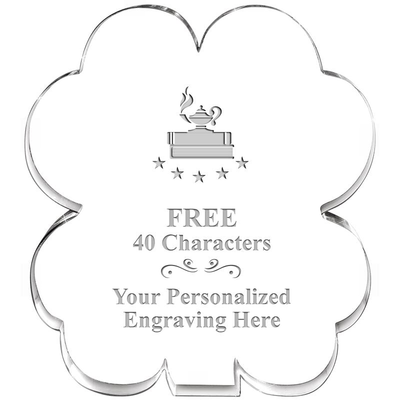 6" 4 LEAF CLOVER ACRYLIC