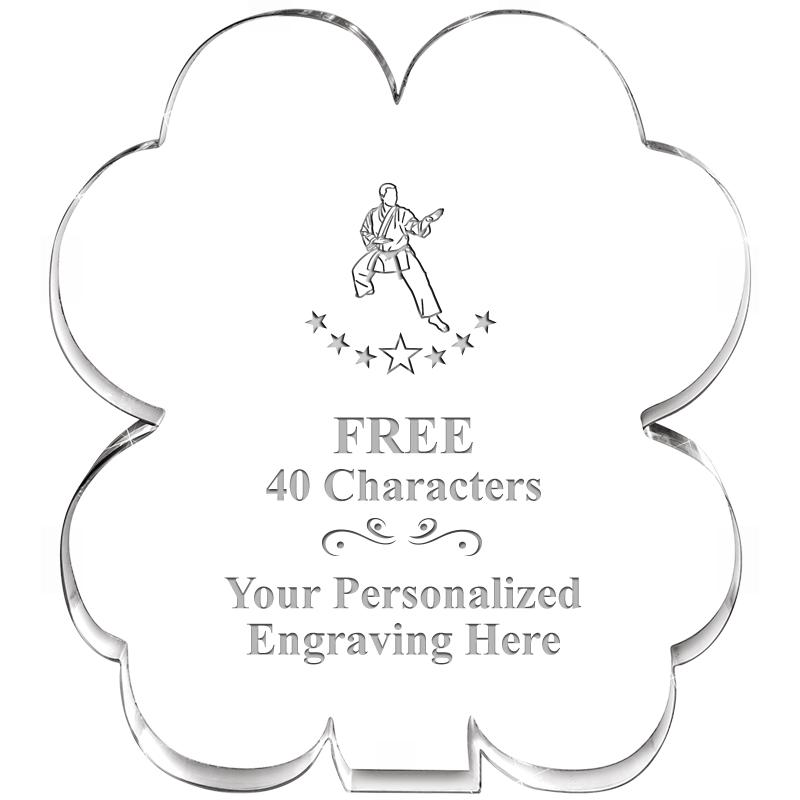 6" 4 LEAF CLOVER ACRYLIC