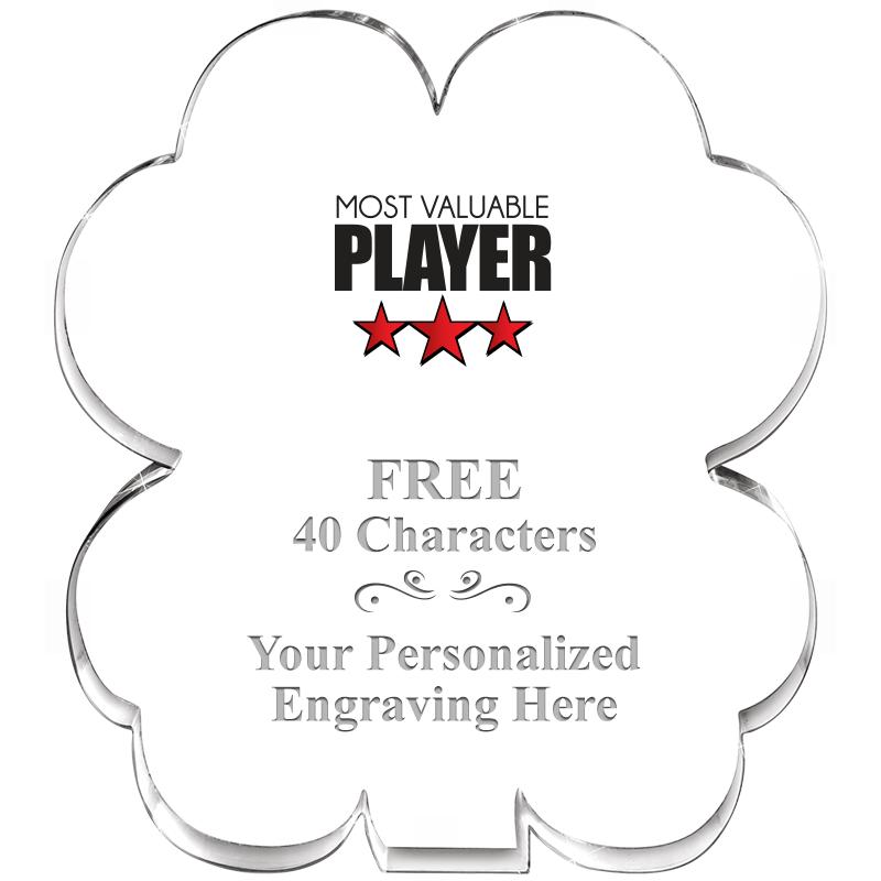 6" 4 LEAF CLOVER ACRYLIC