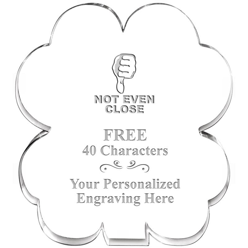 6" 4 LEAF CLOVER ACRYLIC