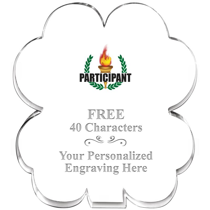 6" 4 LEAF CLOVER ACRYLIC