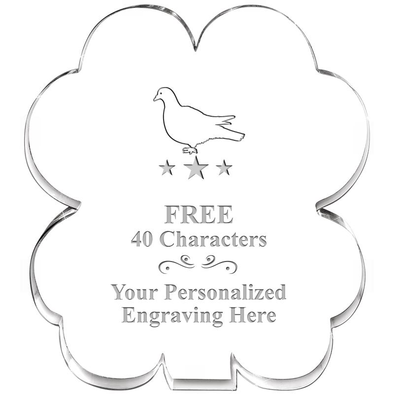 6" 4 LEAF CLOVER ACRYLIC