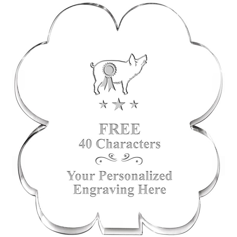 6" 4 LEAF CLOVER ACRYLIC