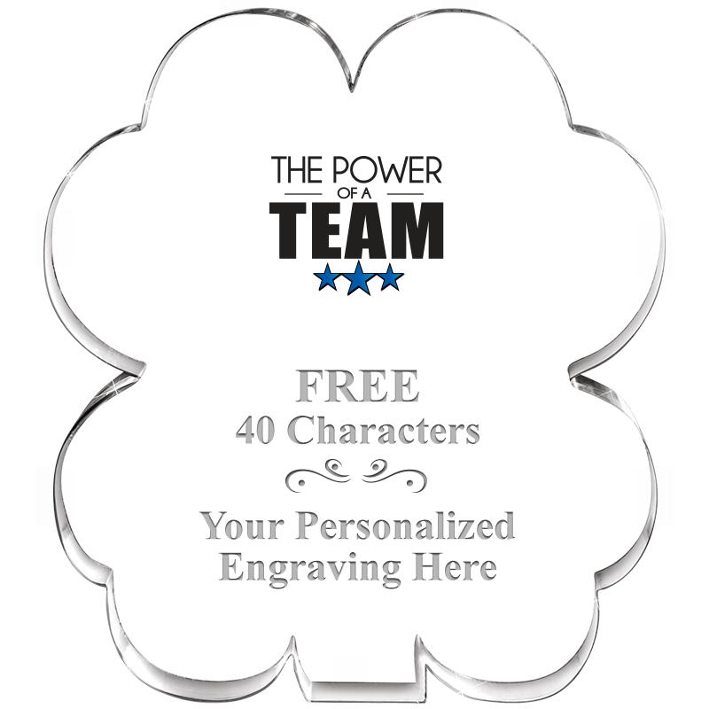 6" 4 LEAF CLOVER ACRYLIC