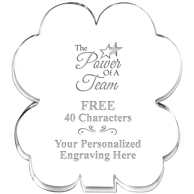 6" 4 LEAF CLOVER ACRYLIC