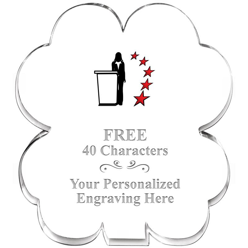 6" 4 LEAF CLOVER ACRYLIC