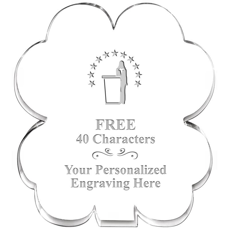 6" 4 LEAF CLOVER ACRYLIC