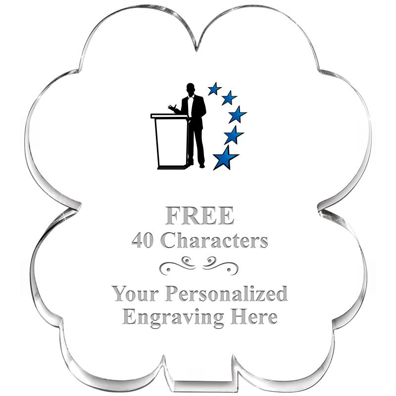 6" 4 LEAF CLOVER ACRYLIC